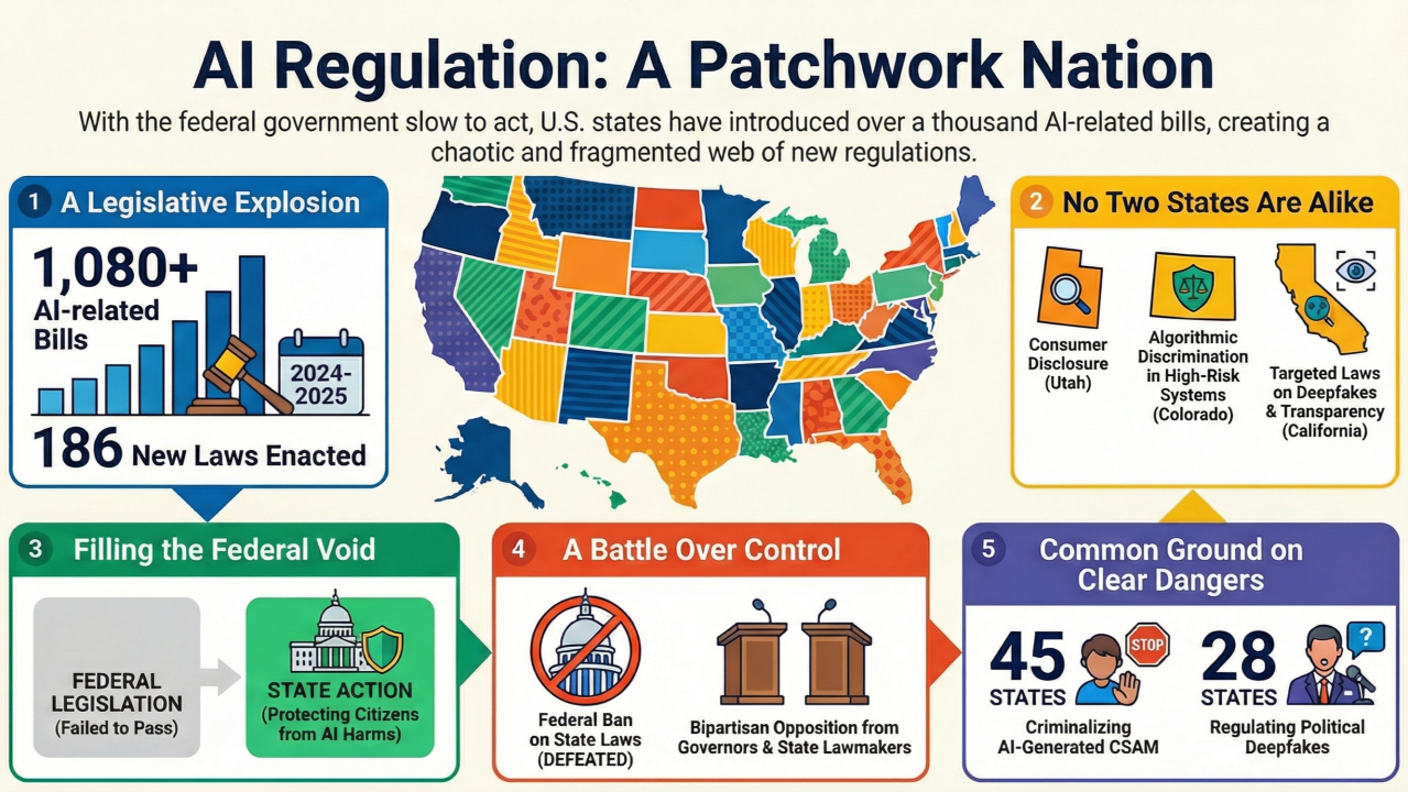 State AI Laws Are Multiplying Faster Than Federal Regulators Can Respond